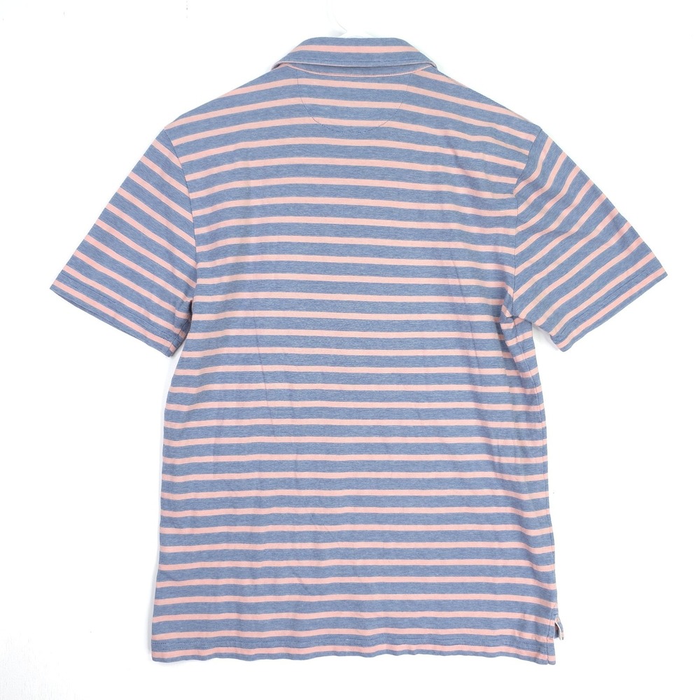 Faherty Shirt Mens Small Pink Blue Isle Polo Short Sleeve Lightweight Striped‎ - Picture 6 of 9